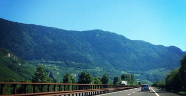 Die Brenner Autobahn A22 in Richtung Süden