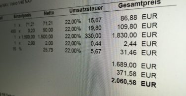 sixt einwegmietgebühr rechnung